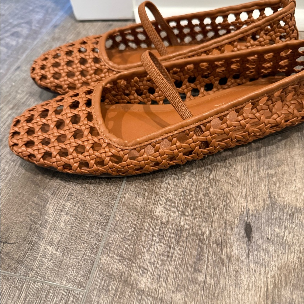 Joie Tan Woven Loafers - Picture 2 of 6